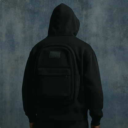 Travel-Hoodie - Der erste Hoodie mit Rucksack - Unisex