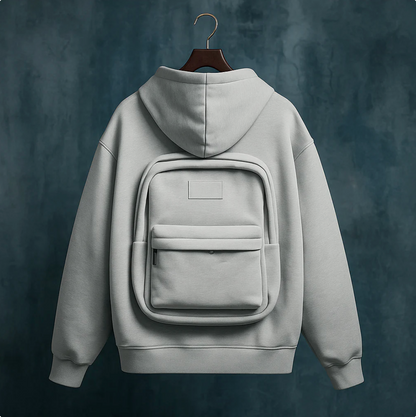 Travel-Hoodie - Der erste Hoodie mit Rucksack - Unisex