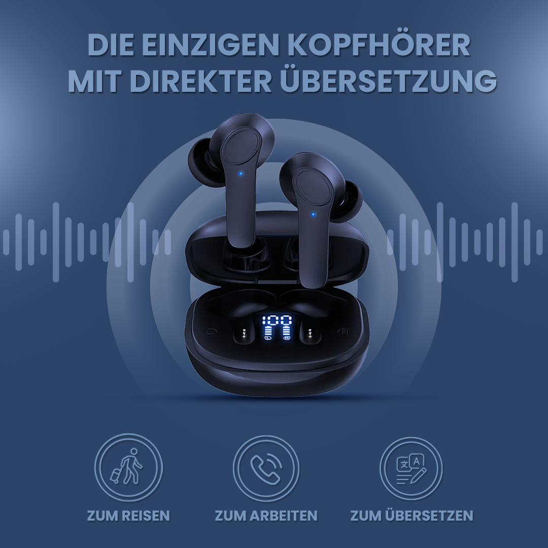 SmartBuds™ - KI-Kopfhörer mit direktem Übersetzer